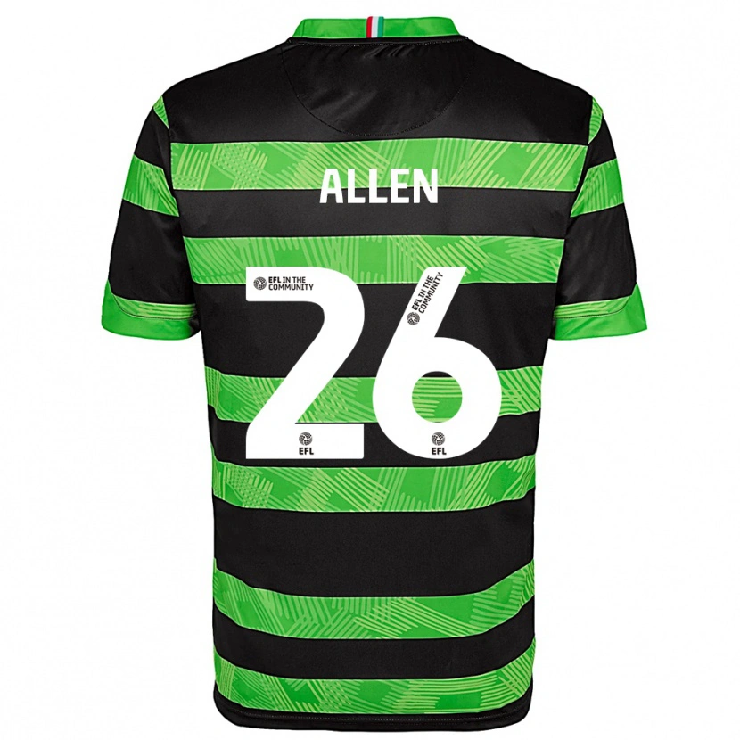 Danxen Criança Camisola Lauren Allen #26 Preto Verde Alternativa 2025/26 Camisa Brasil