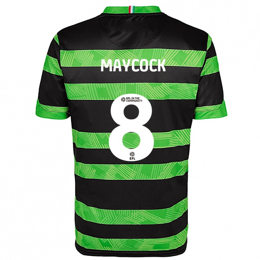 Danxen Criança Camisola Callum Maycock #8 Preto Verde Alternativa 2025/26 Camisa Brasil