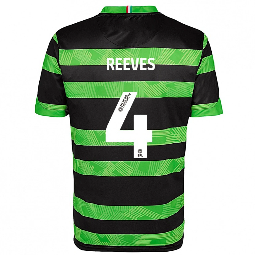 Danxen Criança Camisola Jake Reeves #4 Preto Verde Alternativa 2025/26 Camisa Brasil