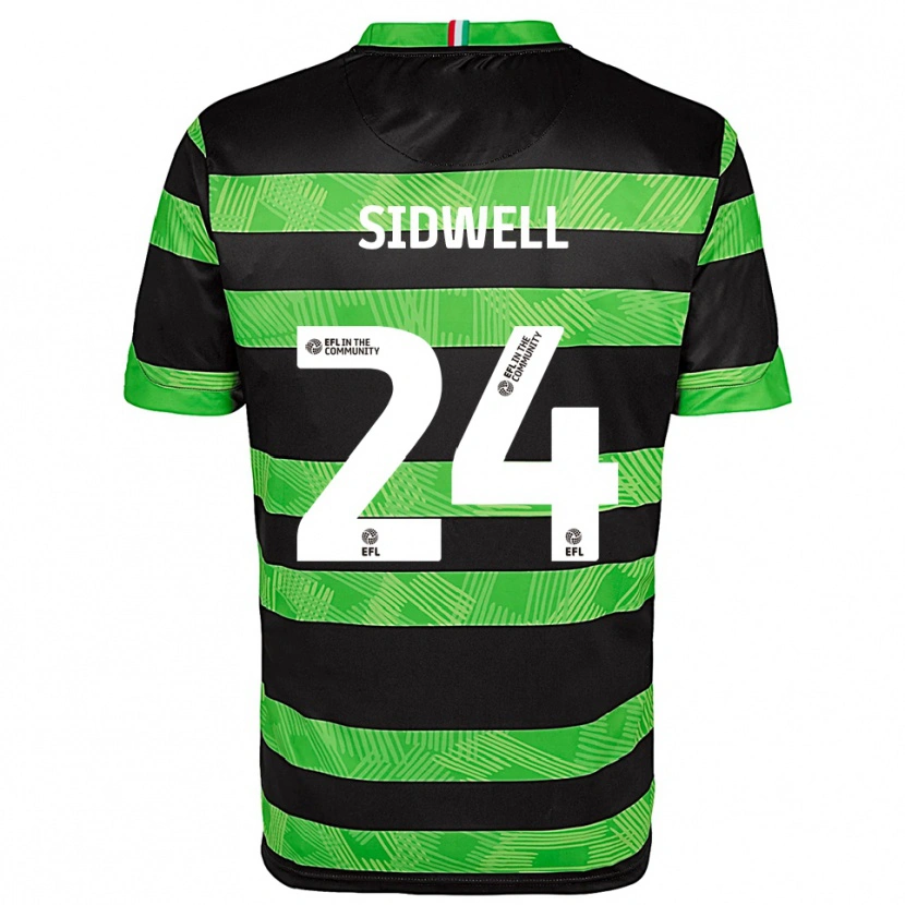 Danxen Criança Camisola Harry Sidwell #24 Preto Verde Alternativa 2025/26 Camisa Brasil