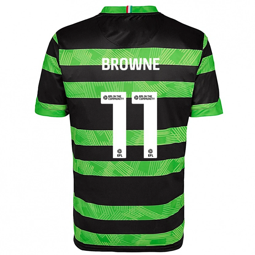 Danxen Criança Camisola Marcus Browne #11 Preto Verde Alternativa 2025/26 Camisa Brasil