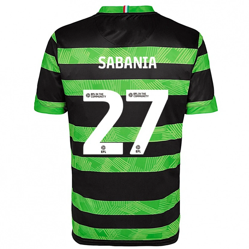 Danxen Criança Camisola Nadia Sabania #27 Preto Verde Alternativa 2025/26 Camisa Brasil
