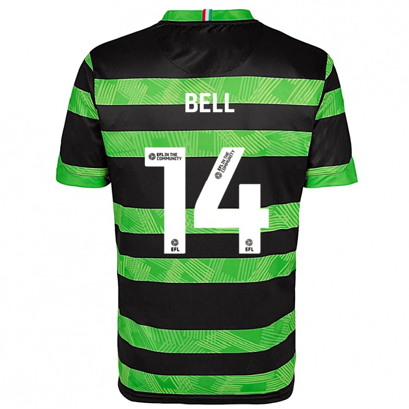 Danxen Criança Camisola Leanne Bell #14 Preto Verde Alternativa 2025/26 Camisa Brasil