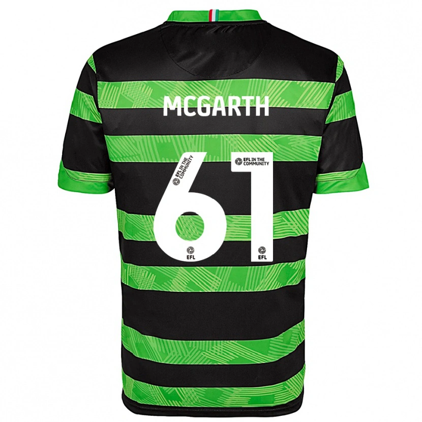 Danxen Criança Camisola Ethan Mcgarth #61 Preto Verde Alternativa 2025/26 Camisa Brasil