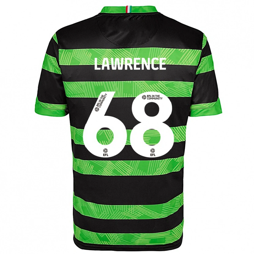 Danxen Criança Camisola Jake Lawrence #68 Preto Verde Alternativa 2025/26 Camisa Brasil