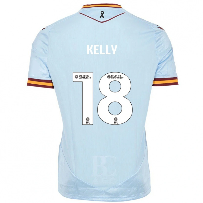 Danxen Criança Camisola Ciaran Kelly #18 Azul Celeste Alternativa 2025/26 Camisa Brasil