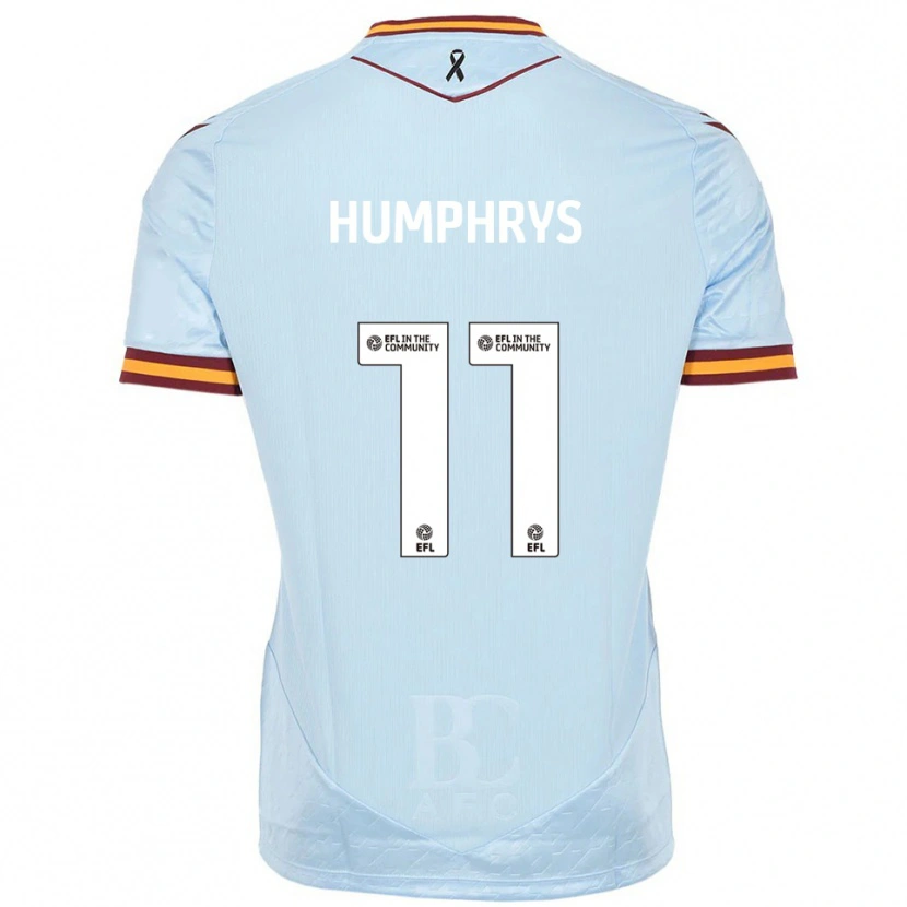 Danxen Criança Camisola Stephen Humphrys #11 Azul Celeste Alternativa 2025/26 Camisa Brasil