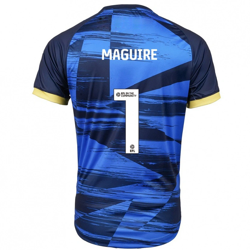 Danxen Criança Camisola Imogen Maguire #1 Azul Marinho Alternativa 2025/26 Camisa Brasil