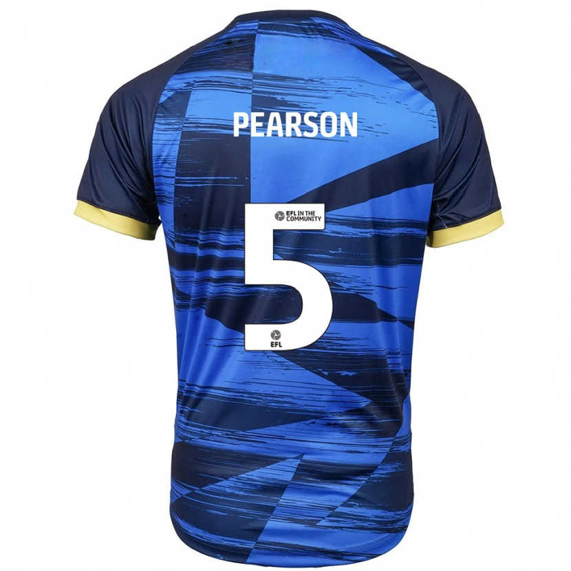 Danxen Criança Camisola Matty Pearson #5 Azul Marinho Alternativa 2025/26 Camisa Brasil