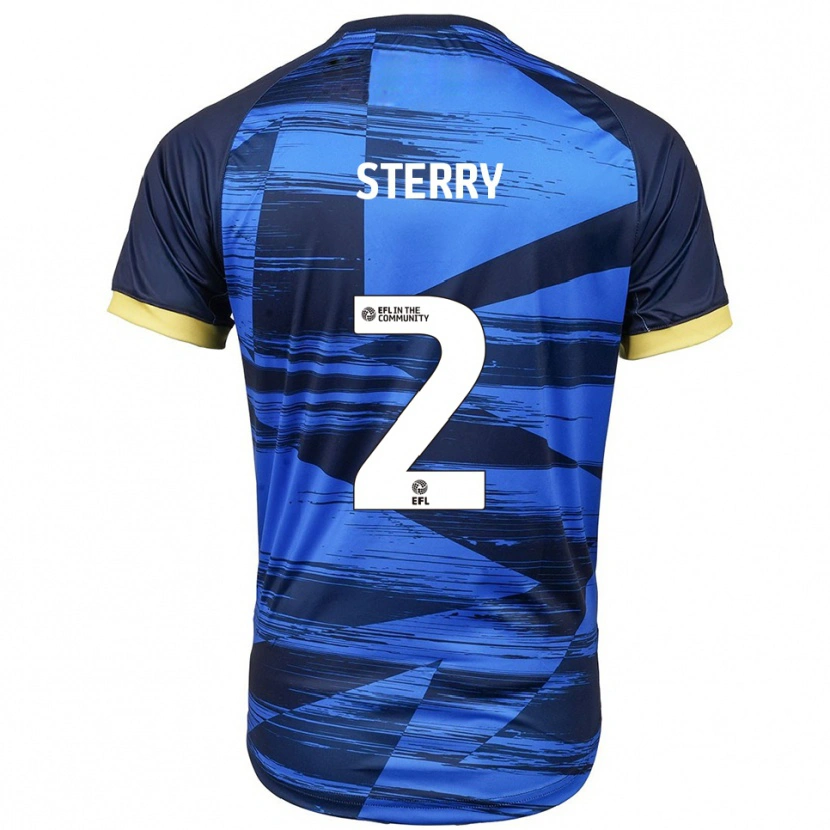Danxen Criança Camisola Jamie Sterry #2 Azul Marinho Alternativa 2025/26 Camisa Brasil