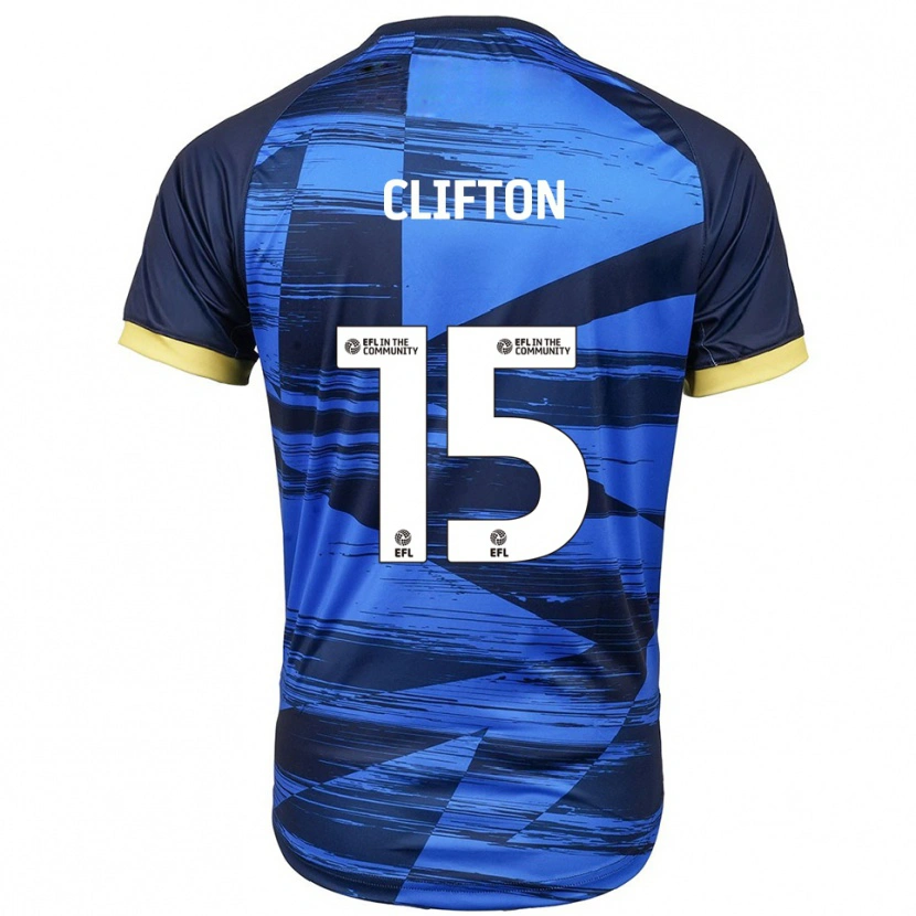 Danxen Criança Camisola Harry Clifton #15 Azul Marinho Alternativa 2025/26 Camisa Brasil