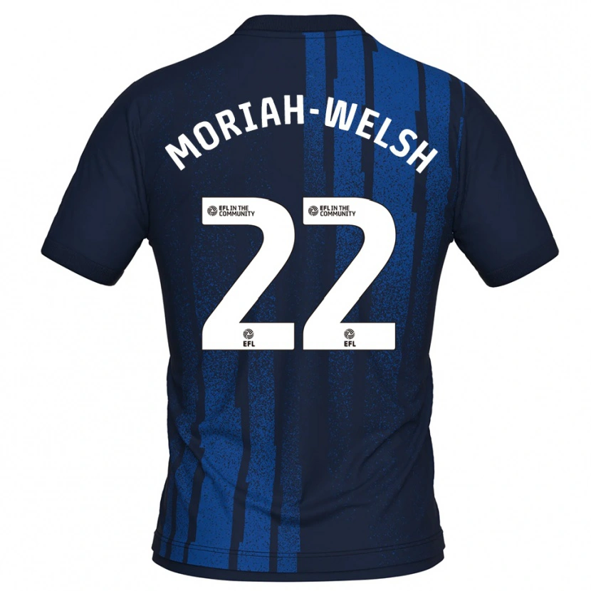 Danxen Criança Camisola Nathan Moriah-Welsh #22 Azul Marinho Branco Alternativa 2025/26 Camisa Brasil