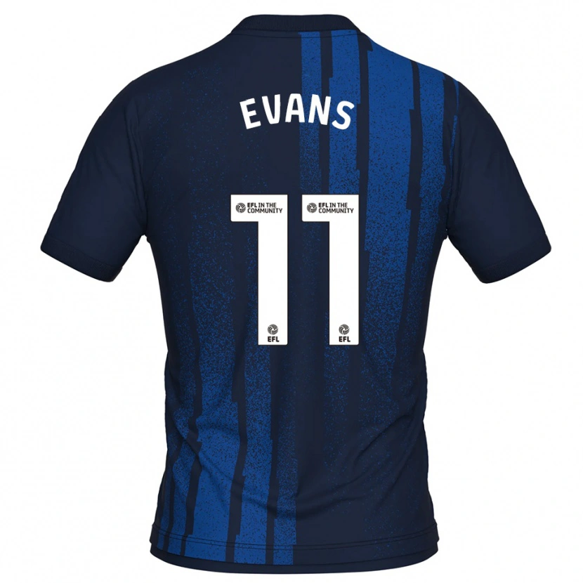 Danxen Criança Camisola Will Evans #11 Azul Marinho Branco Alternativa 2025/26 Camisa Brasil
