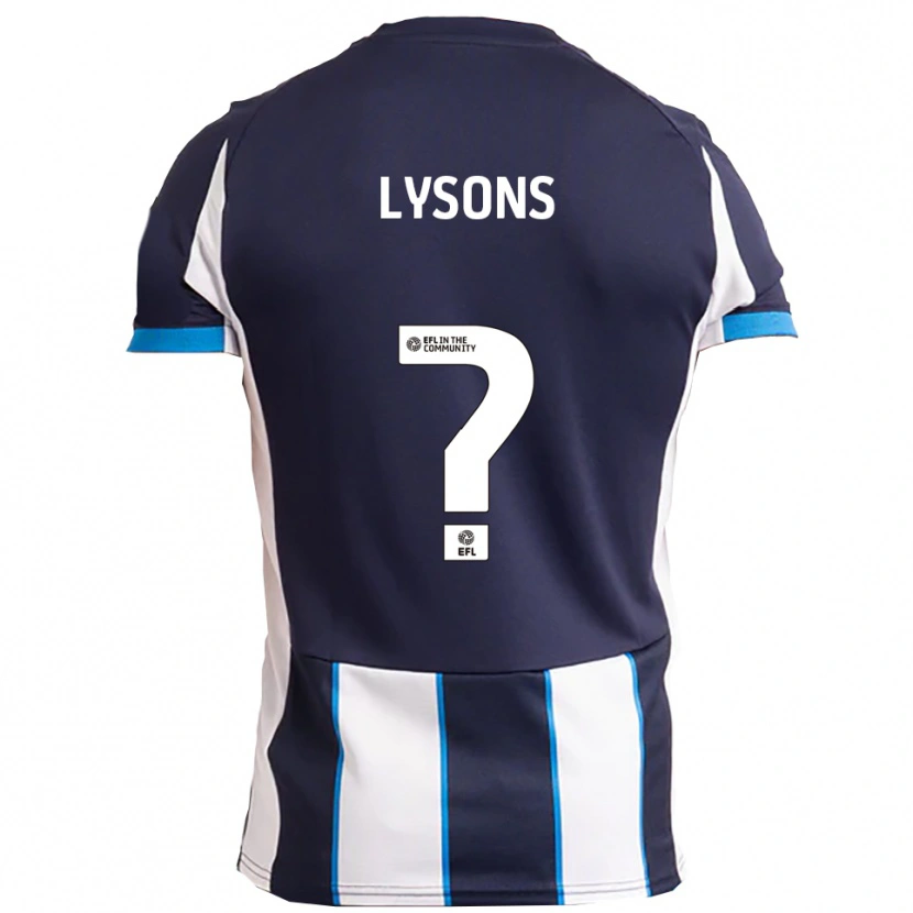 Danxen Criança Camisola Emma Lysons #0 Branco Azul Marinho Alternativa 2025/26 Camisa Brasil