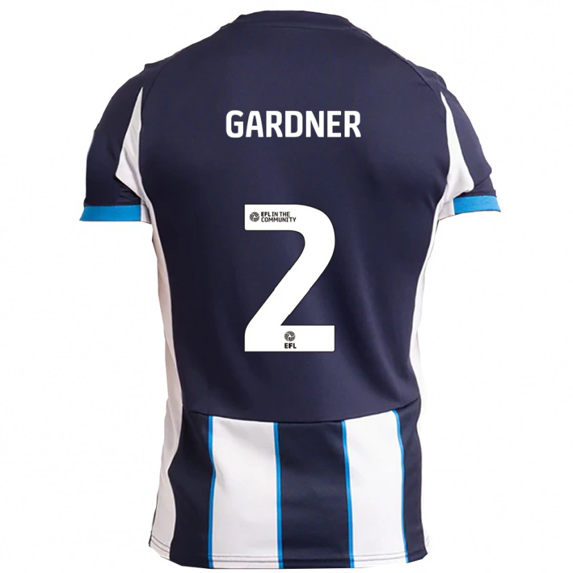 Danxen Criança Camisola Saul Gardner #2 Branco Azul Marinho Alternativa 2025/26 Camisa Brasil