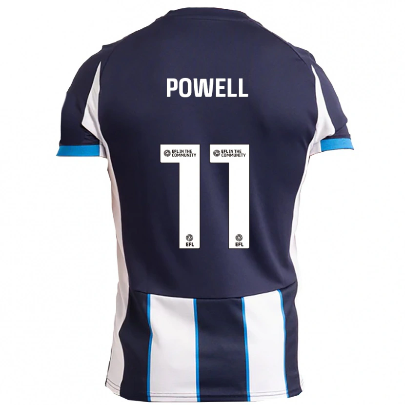 Danxen Criança Camisola Nick Powell #11 Branco Azul Marinho Alternativa 2025/26 Camisa Brasil