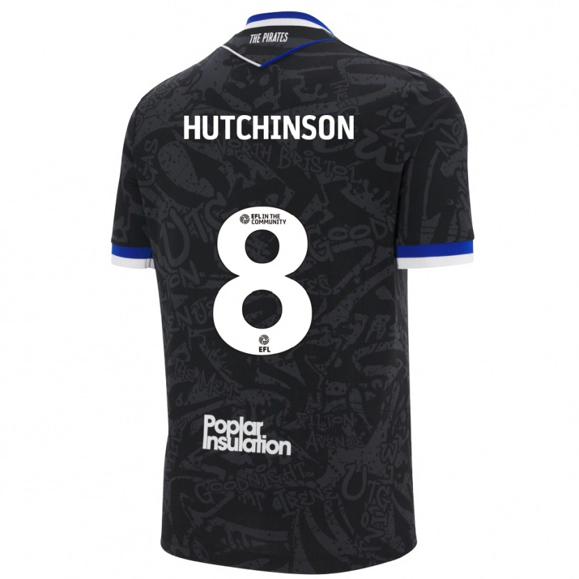 Danxen Criança Camisola Isaac Hutchinson #8 Preto Branco Alternativa 2025/26 Camisa Brasil