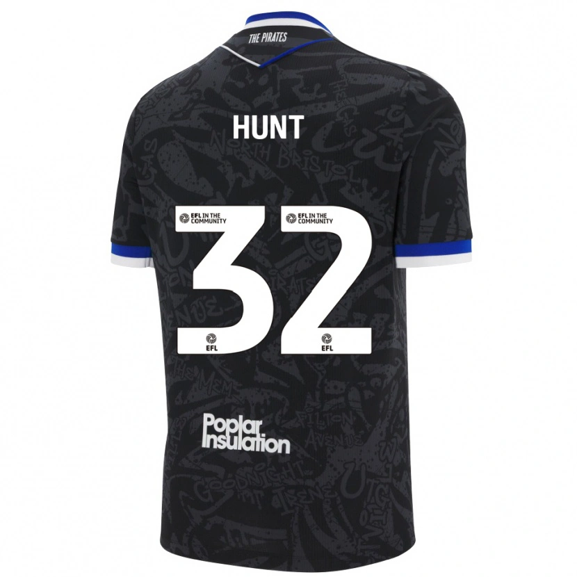 Danxen Criança Camisola Jack Hunt #32 Preto Branco Alternativa 2025/26 Camisa Brasil