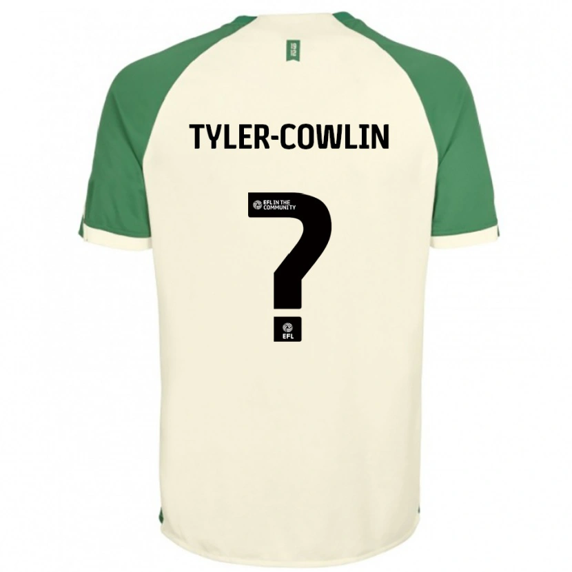 Danxen Criança Camisola Danny Tyler-Cowlin #0 Branco Sujo Verde Alternativa 2025/26 Camisa Brasil