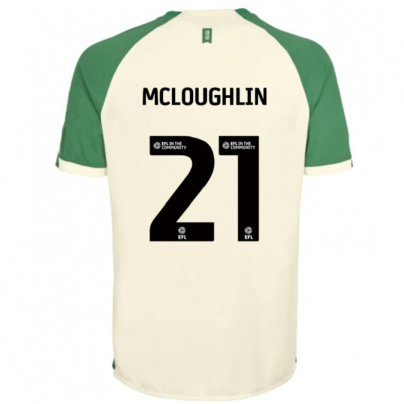 Danxen Criança Camisola Shane Mcloughlin #21 Branco Sujo Verde Alternativa 2025/26 Camisa Brasil