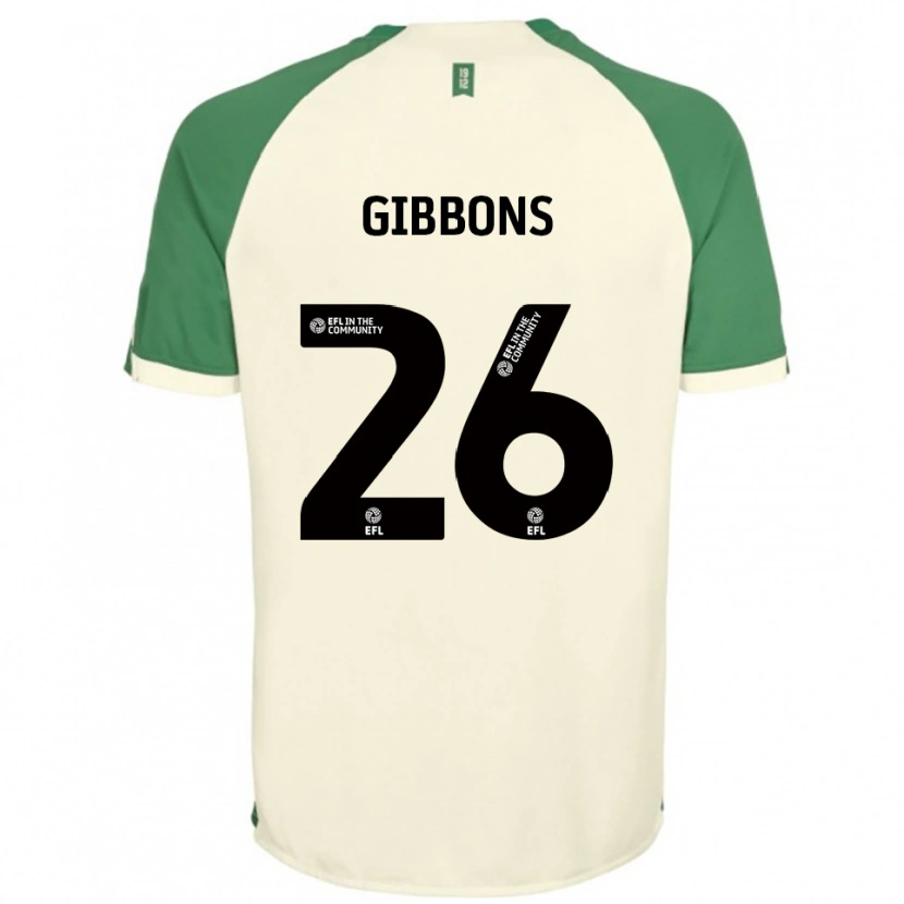 Danxen Criança Camisola James Gibbons #26 Branco Sujo Verde Alternativa 2025/26 Camisa Brasil