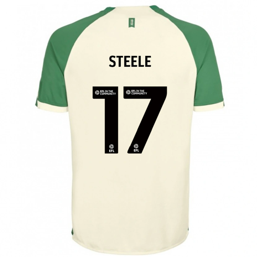 Danxen Criança Camisola Fran Steele #17 Branco Sujo Verde Alternativa 2025/26 Camisa Brasil
