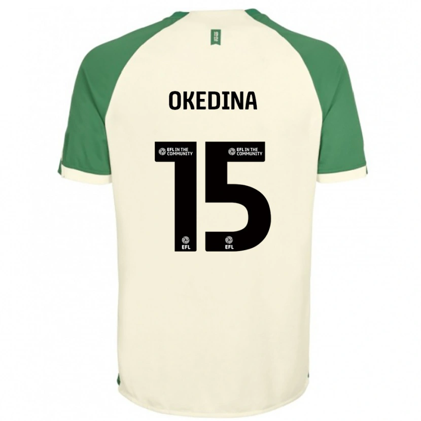 Danxen Criança Camisola Jubril Okedina #15 Branco Sujo Verde Alternativa 2025/26 Camisa Brasil