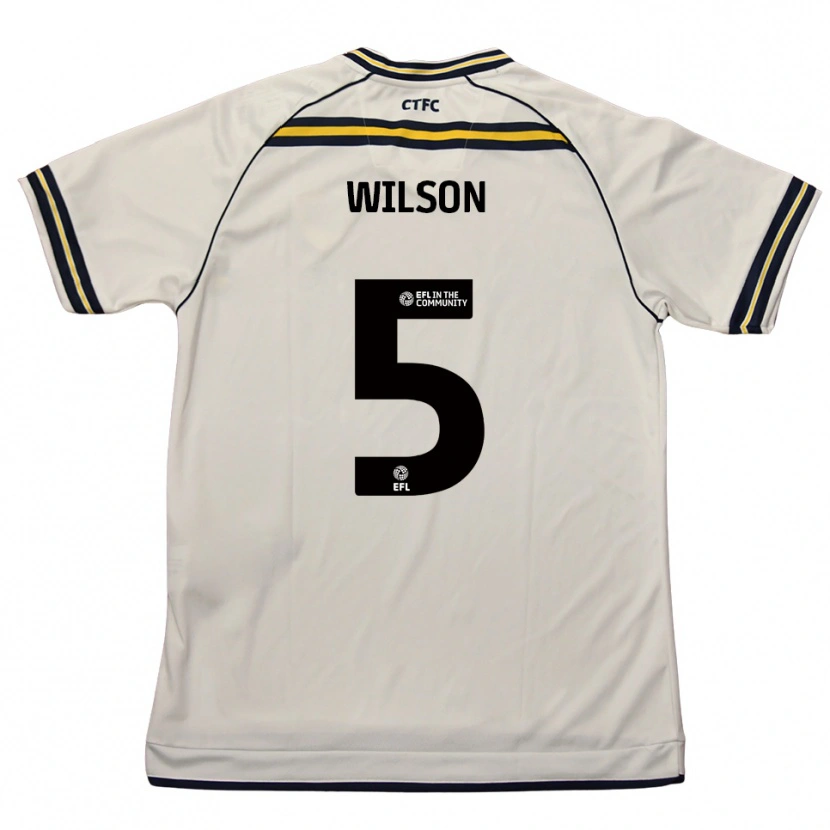 Danxen Criança Camisola James Wilson #5 Branco Azul Marinho Alternativa 2025/26 Camisa Brasil