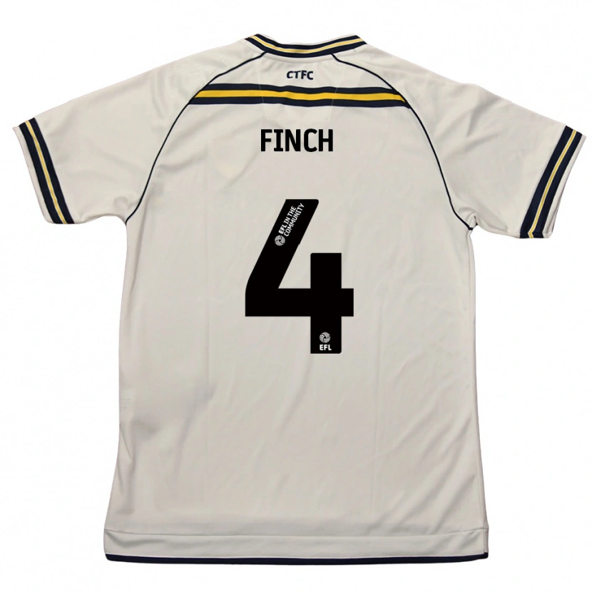 Danxen Criança Camisola Holly Finch #4 Branco Azul Marinho Alternativa 2025/26 Camisa Brasil