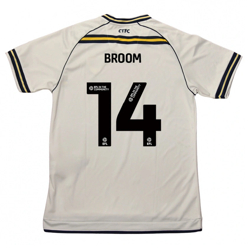 Danxen Criança Camisola Ryan Broom #14 Branco Azul Marinho Alternativa 2025/26 Camisa Brasil