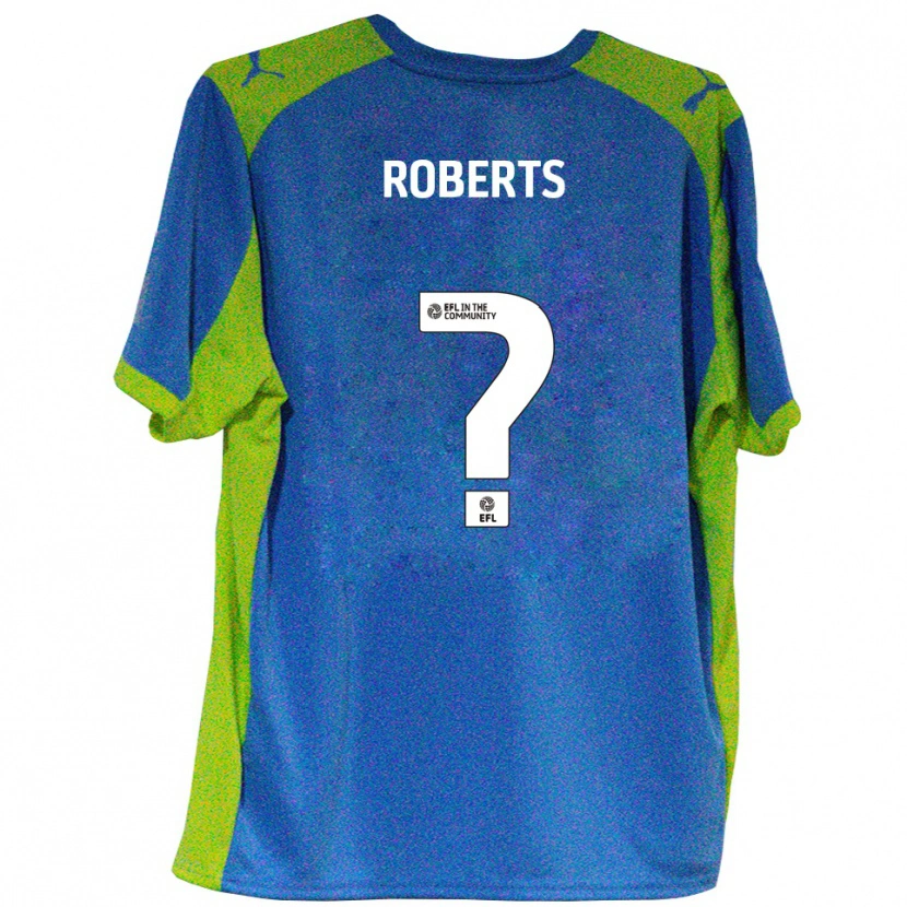 Danxen Criança Camisola Liam Roberts #0 Azul Celeste Amarelo Alternativa 2025/26 Camisa Brasil
