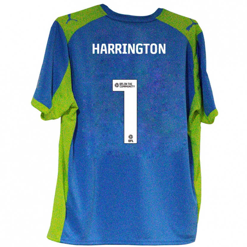 Danxen Criança Camisola David Harrington #1 Azul Celeste Amarelo Alternativa 2025/26 Camisa Brasil