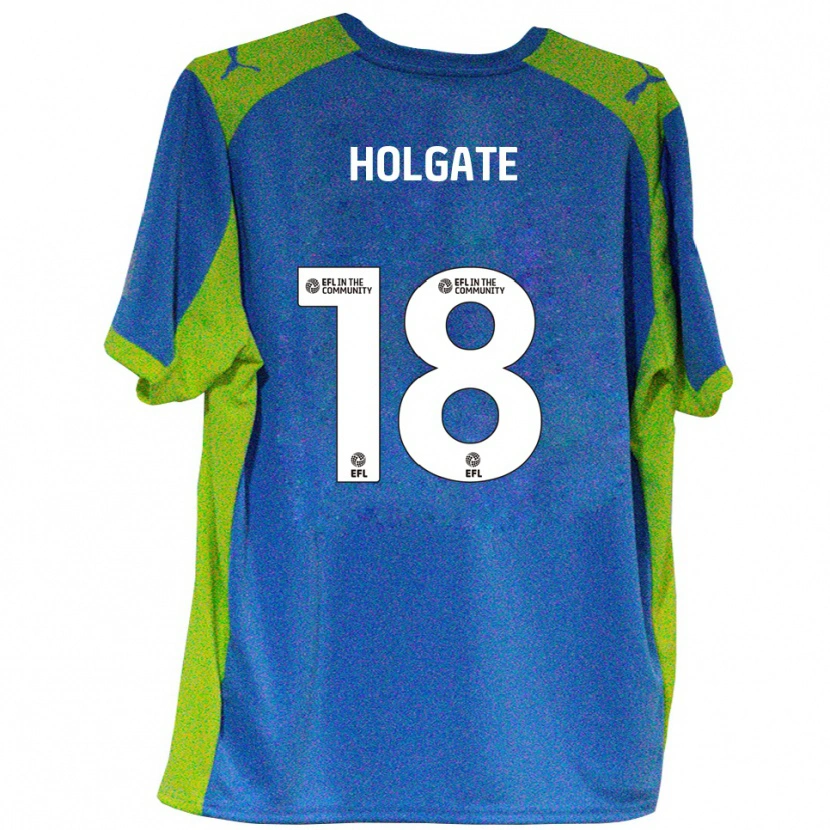 Danxen Criança Camisola Harrison Holgate #18 Azul Celeste Amarelo Alternativa 2025/26 Camisa Brasil