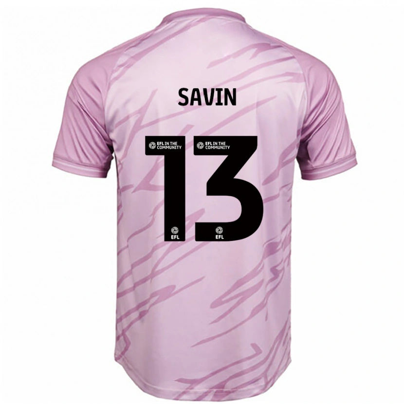 Danxen Criança Camisola Toby Savin #13 Rosa Preto Alternativa 2025/26 Camisa Brasil
