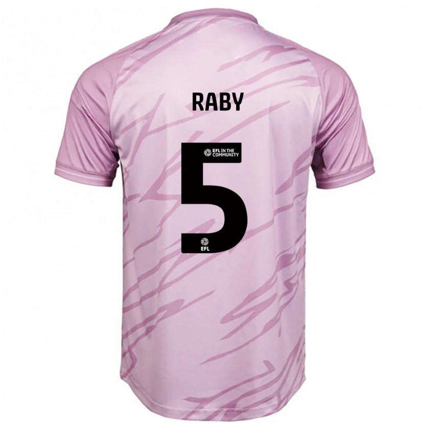 Danxen Criança Camisola Alice Raby #5 Rosa Preto Alternativa 2025/26 Camisa Brasil