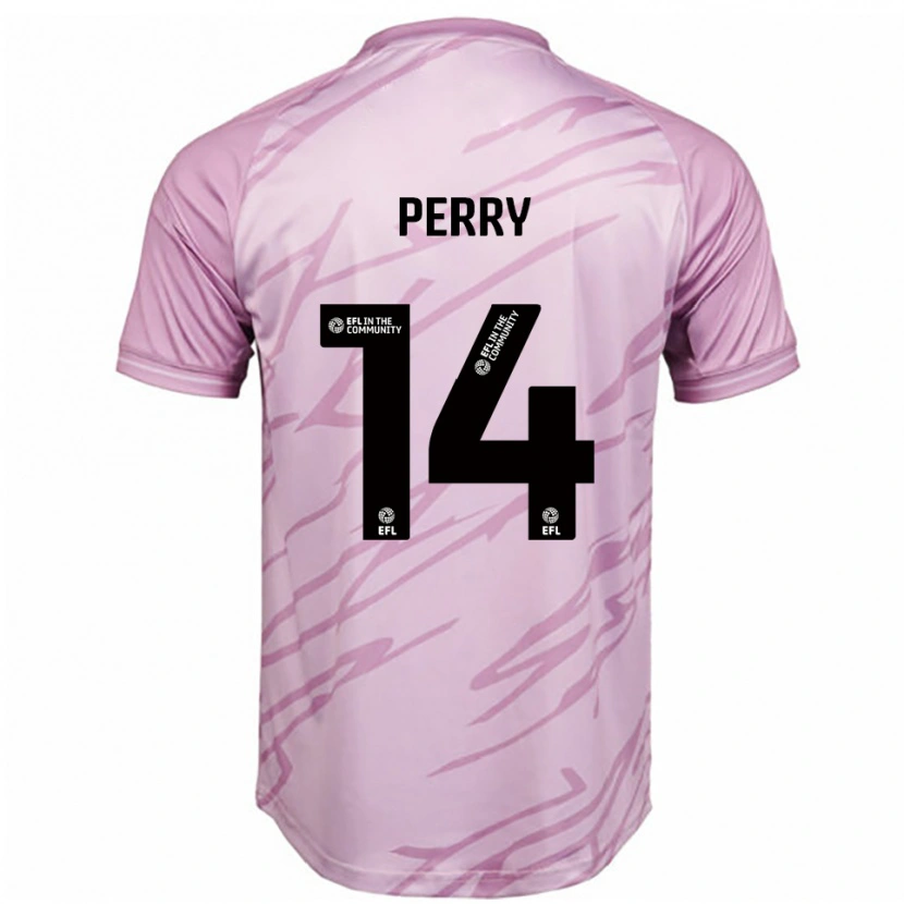 Danxen Criança Camisola Taylor Perry #14 Rosa Preto Alternativa 2025/26 Camisa Brasil