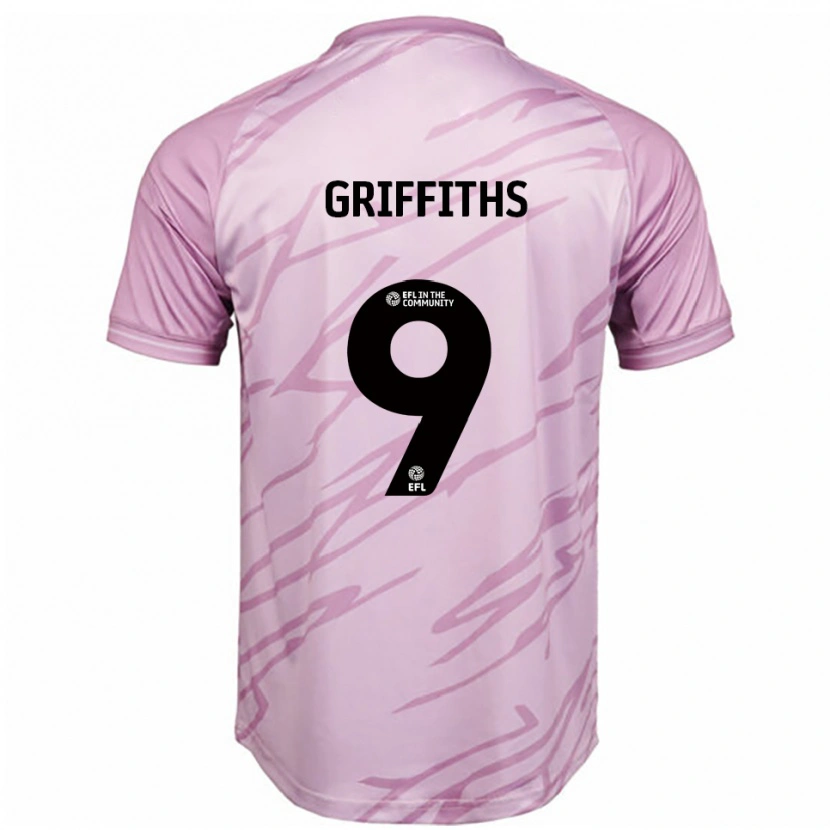 Danxen Criança Camisola Zoe Griffiths #9 Rosa Preto Alternativa 2025/26 Camisa Brasil