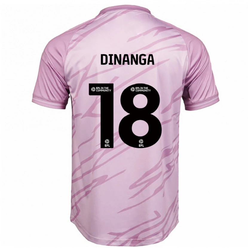 Danxen Criança Camisola Ricardo Dinanga #18 Rosa Preto Alternativa 2025/26 Camisa Brasil
