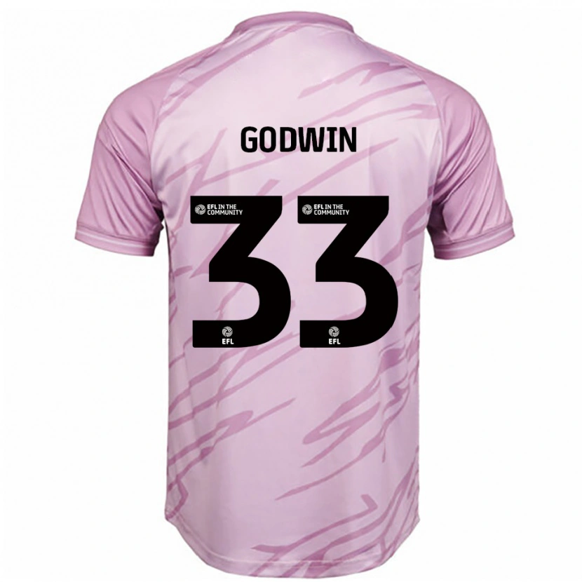 Danxen Criança Camisola Isaac Godwin #33 Rosa Preto Alternativa 2025/26 Camisa Brasil