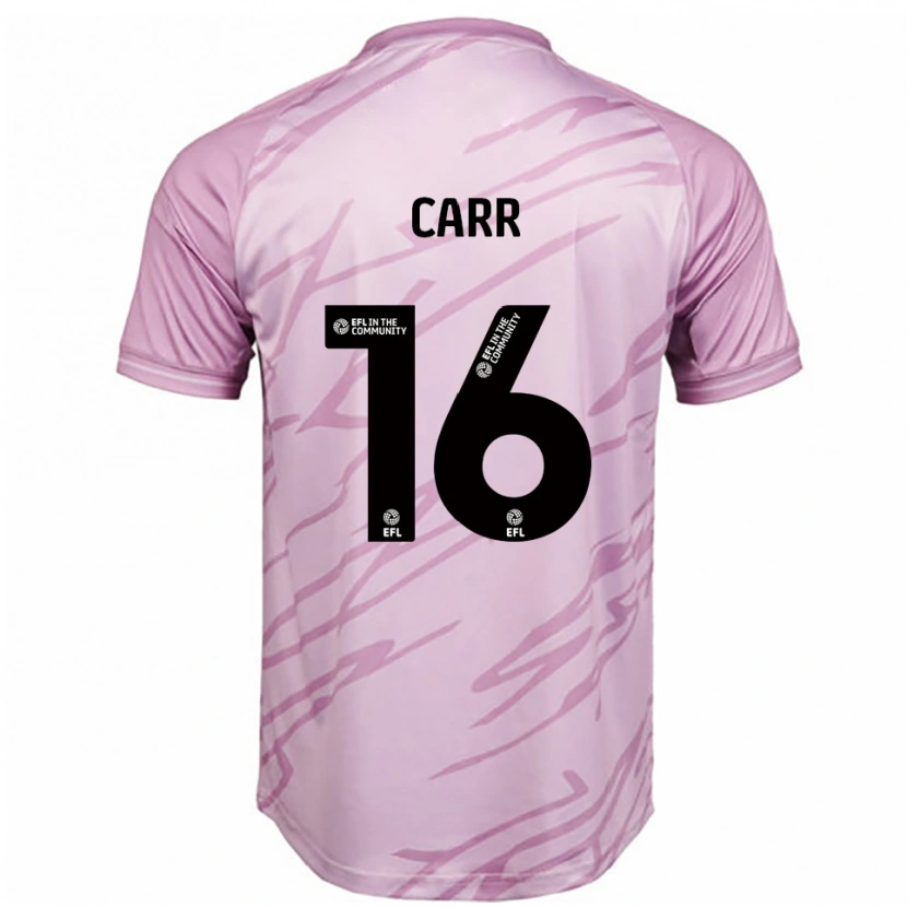 Danxen Criança Camisola Jeorgia Carr #16 Rosa Preto Alternativa 2025/26 Camisa Brasil