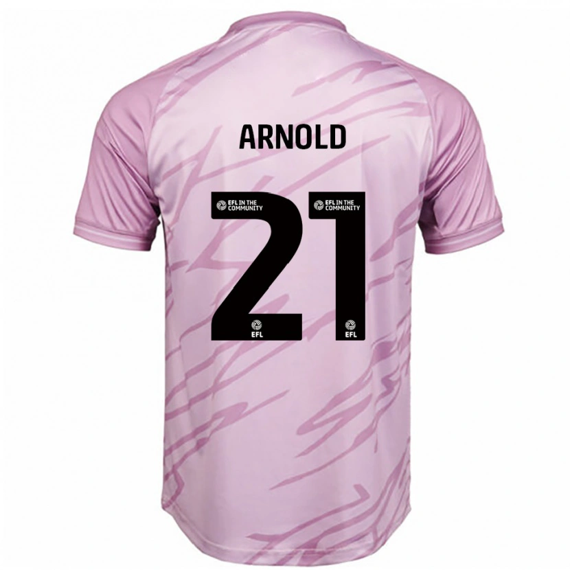 Danxen Criança Camisola Hetty Arnold #21 Rosa Preto Alternativa 2025/26 Camisa Brasil