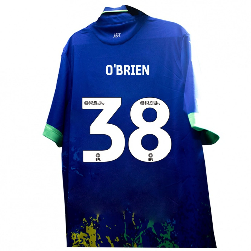 Danxen Criança Camisola Connor O'brien #38 Azul Amarelo Alternativa 2025/26 Camisa Brasil