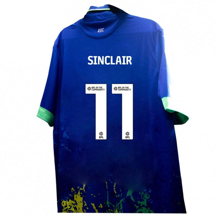 Danxen Criança Camisola Isaac Sinclair #11 Azul Amarelo Alternativa 2025/26 Camisa Brasil