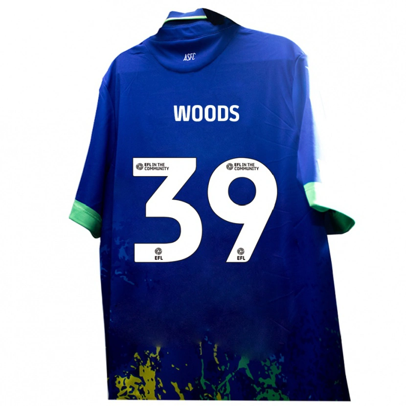 Danxen Criança Camisola Josh Woods #39 Azul Amarelo Alternativa 2025/26 Camisa Brasil