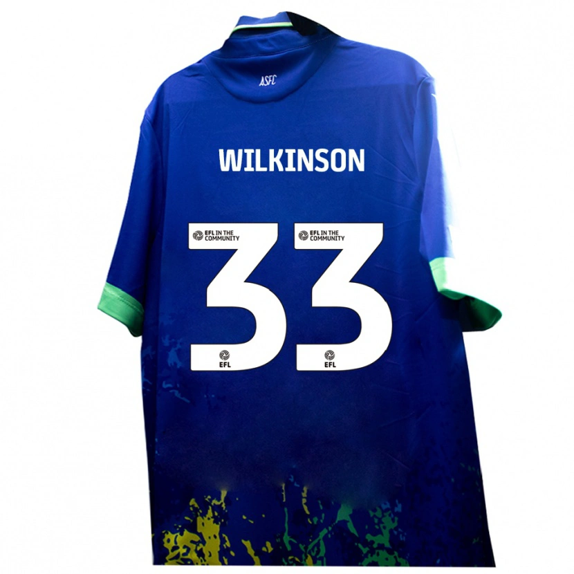 Danxen Criança Camisola Finlay Wilkinson #33 Azul Amarelo Alternativa 2025/26 Camisa Brasil