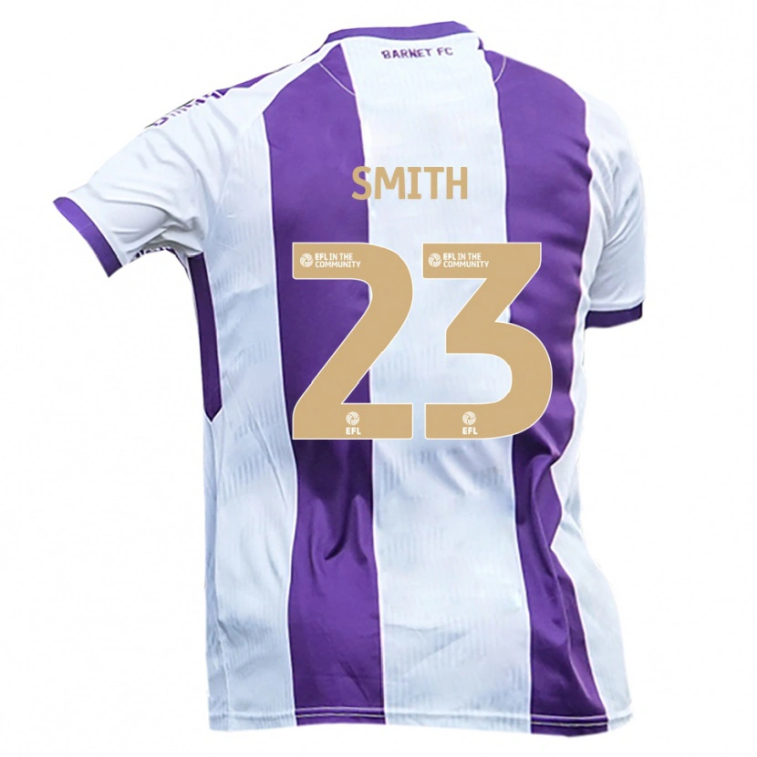 Danxen Criança Camisola Kane Smith #23 Branco Roxo Alternativa 2025/26 Camisa Brasil