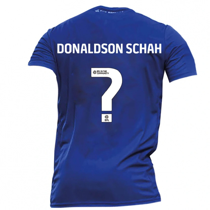Danxen Criança Camisola Anwen Donaldson Schah #0 Azul Branco Alternativa 2025/26 Camisa Brasil
