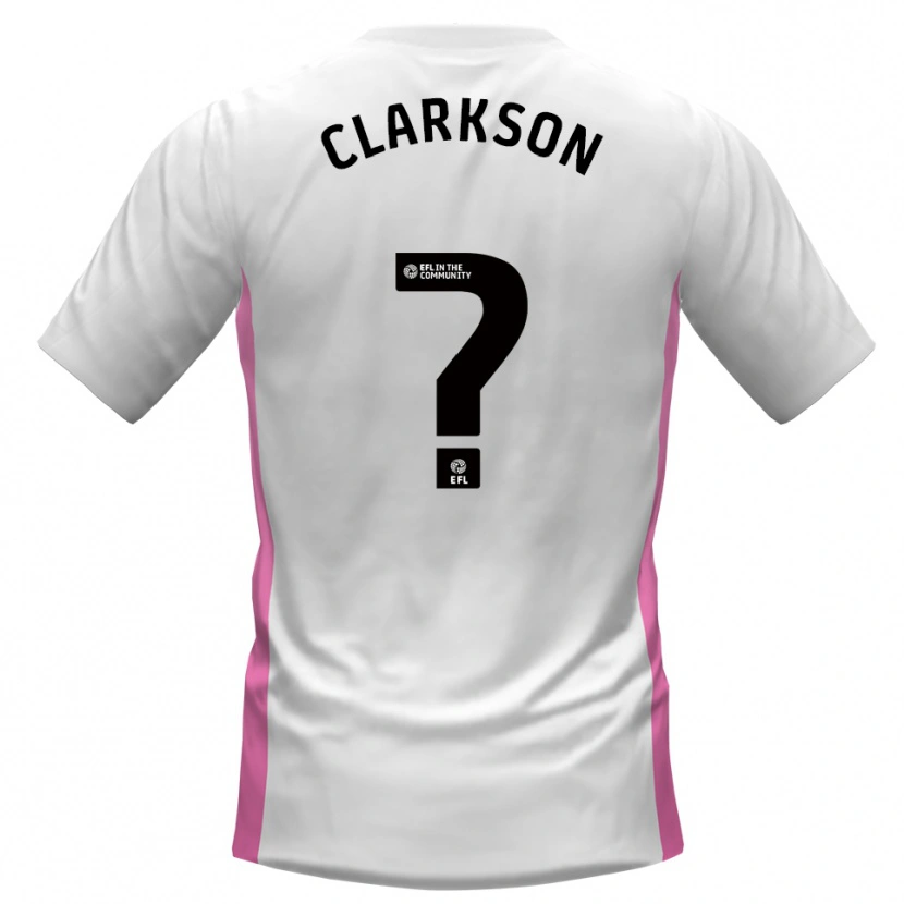 Danxen Criança Camisola Megan Clarkson #0 Branco Vermelho Alternativa 2025/26 Camisa Brasil