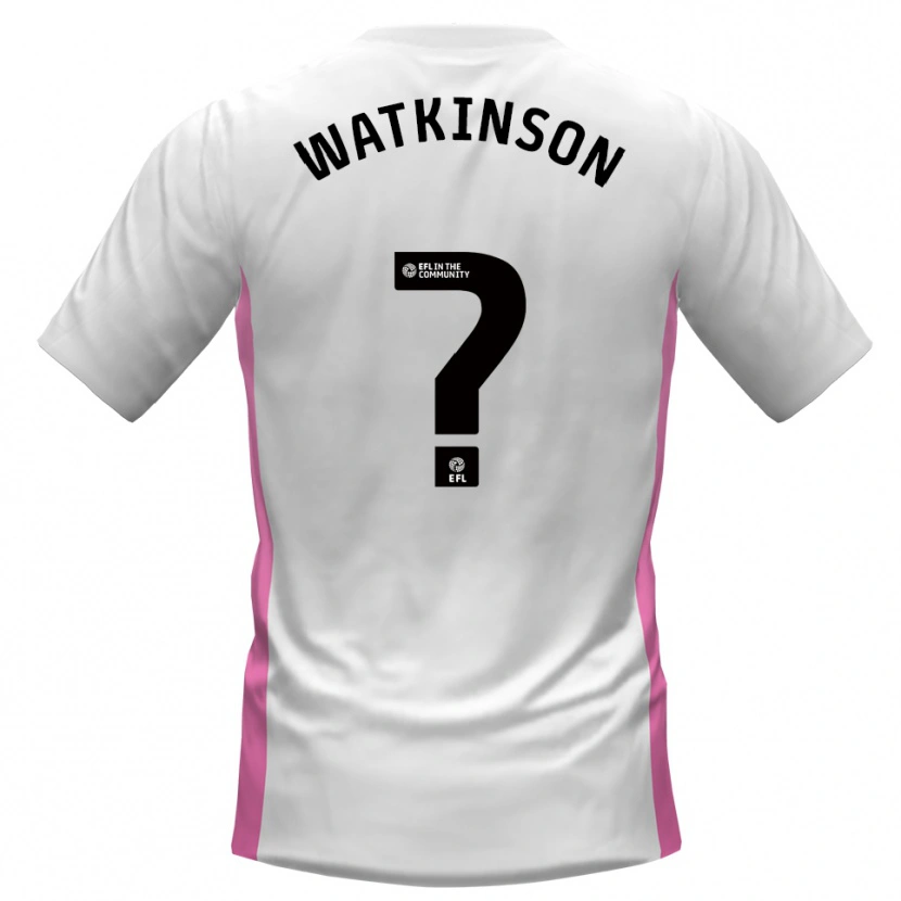 Danxen Criança Camisola Maddie Watkinson #0 Branco Vermelho Alternativa 2025/26 Camisa Brasil