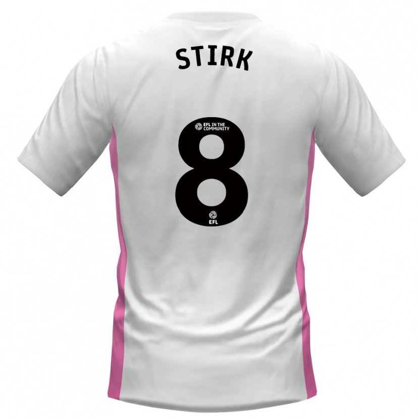 Danxen Criança Camisola Ryan Stirk #8 Branco Vermelho Alternativa 2025/26 Camisa Brasil